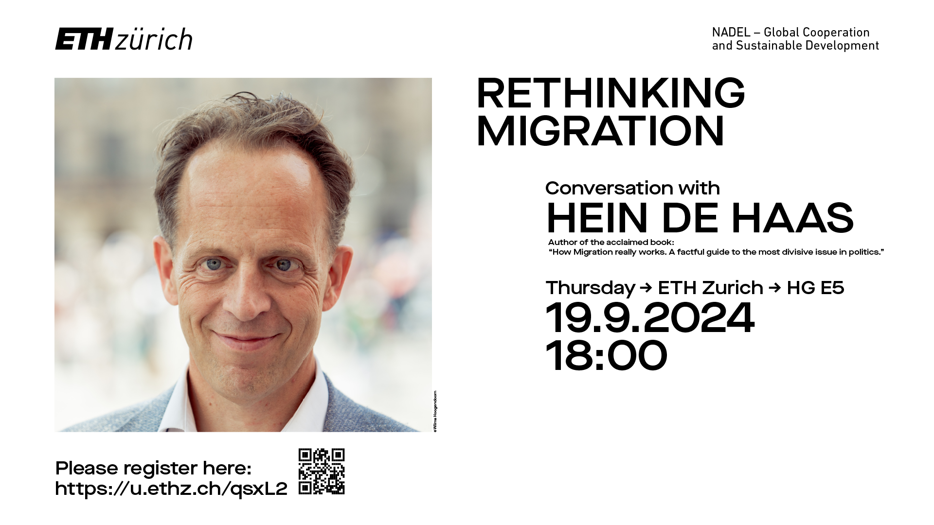 Rethinking Migration - with Hein de Haas – NADEL - Global Cooperation and  Sustainable Development | ETH Zurich